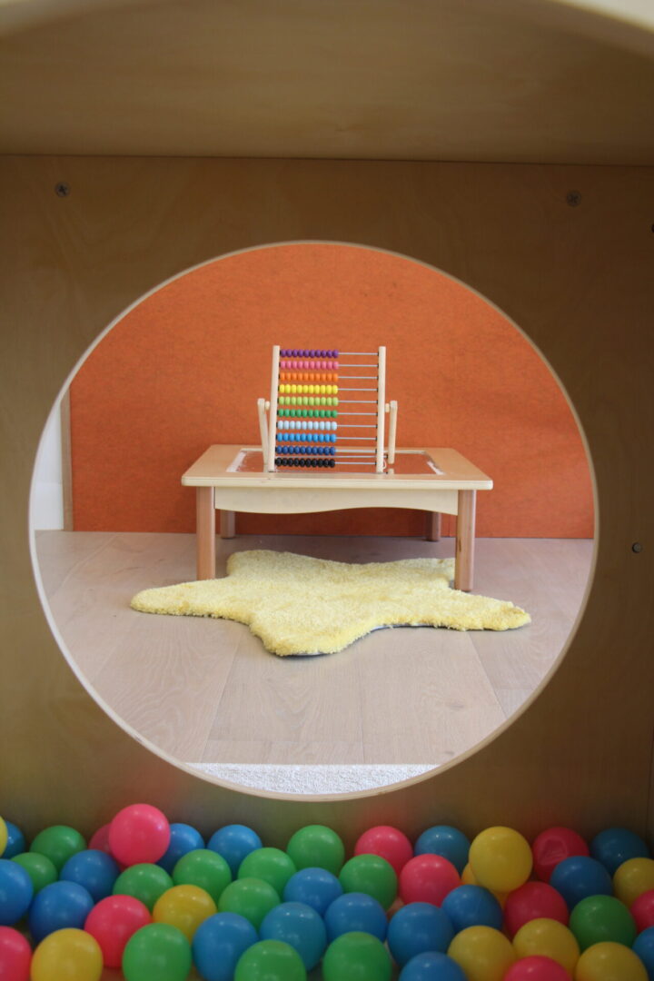 A picture of the mathematics Abacus on the table
